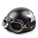 Riding Helmet Vintage Style National Flag Open Face Half Chopper Cruiser Biker Scooter Touring Helmets Goggles